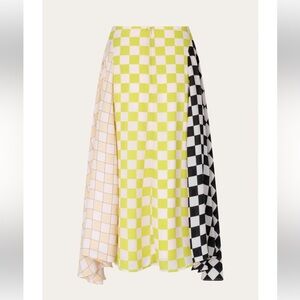 Stine Goya Daniela check block skirt XS